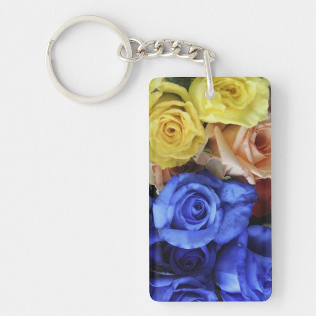 Porte-clefs Bouquets de roses fraîches assortis (Devant)