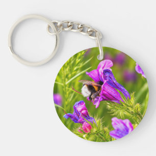 Porte-clefs Bourdon en fleurs - Photographie de la nature et d
