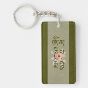 Porte-clefs Bourdonnement Lotus de l'OM Mani Padme