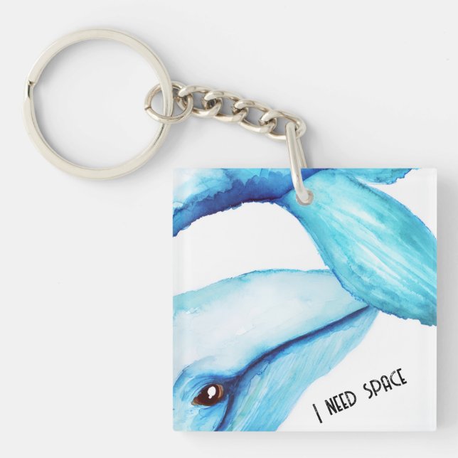 Porte-clefs Bouton Baleine (Devant)