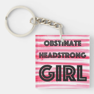 Porte-clefs Bouton Obstiner Headstrong Girl