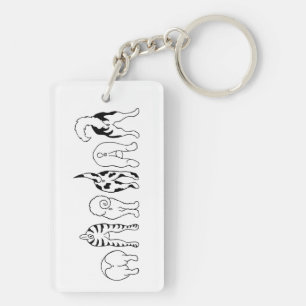 Porte-clefs Boutons de chien
