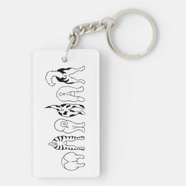 Porte-clefs Boutons de chien (Dos)