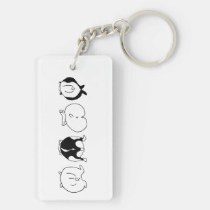 Porte-clefs Boutons Hamster