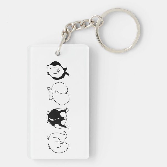 Porte-clefs Boutons Hamster (Dos)