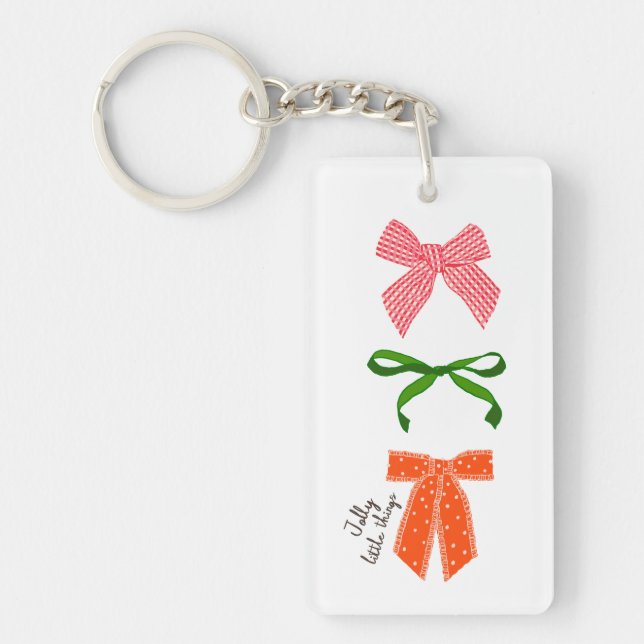 Porte-clefs Bow Jolly Little Things Noël  (Devant)