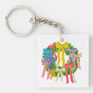 Porte-clefs Bow Merry And Bright Noël