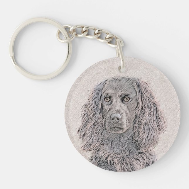 Porte-clefs Boykin Peinture Espagnole - Cute Original Chien Ar (Devant)