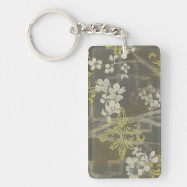 Porte-clefs Branche de fleurs à motifs I (Devant)