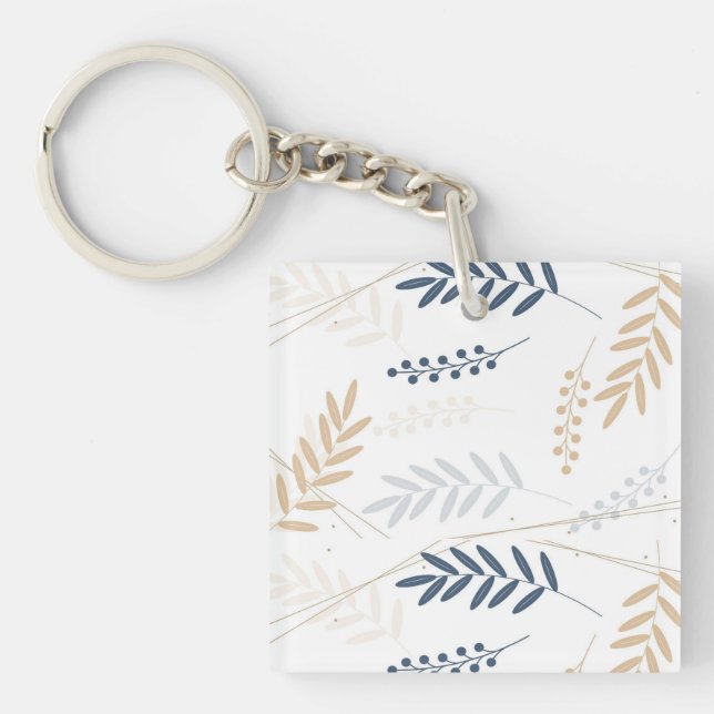 Porte-clefs branche florale (Devant)