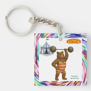 Porte-clefs Brandon, ours puissant du cirque