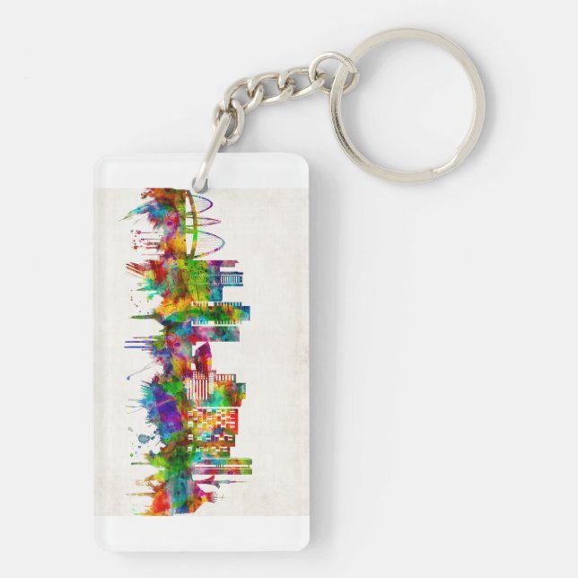 Porte-clefs Brazil Skyline (Dos)