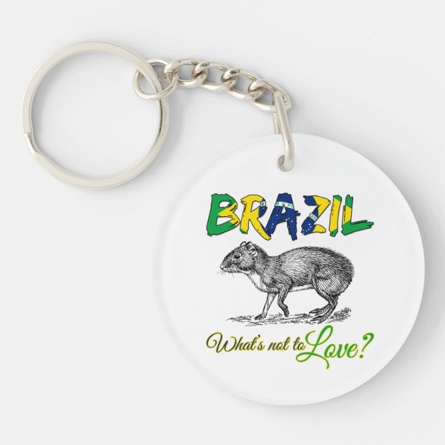 Porte-clefs Brésil - Ce qui ne va pas aimer Brasil Citation (Devant)