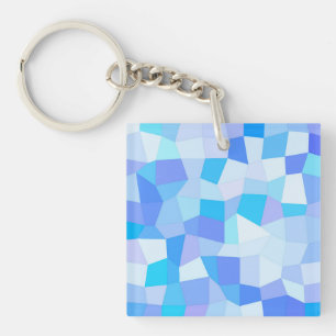 Porte-clefs Bright Blues Mosaic