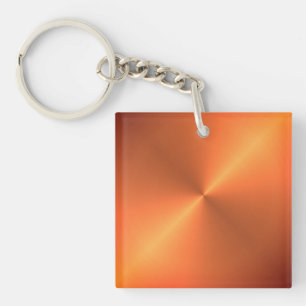 Porte-clefs Brillant rouille orange