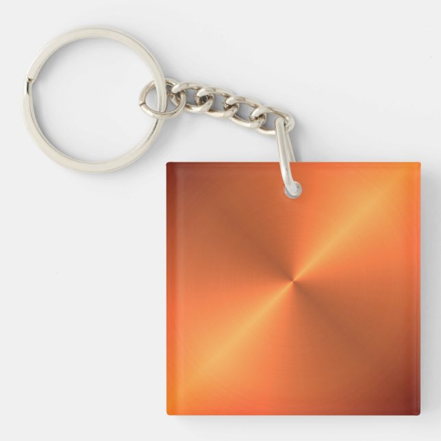 Porte-clefs Brillant rouille orange (Devant)