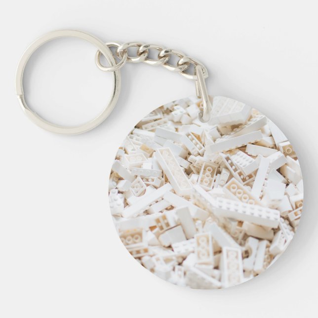 Porte-clefs briques blanches (Devant)