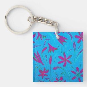 Porte-clefs Brise Fleur Bleu-vert