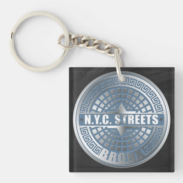 Porte-clefs Bronx de couverture de trou (Devant)