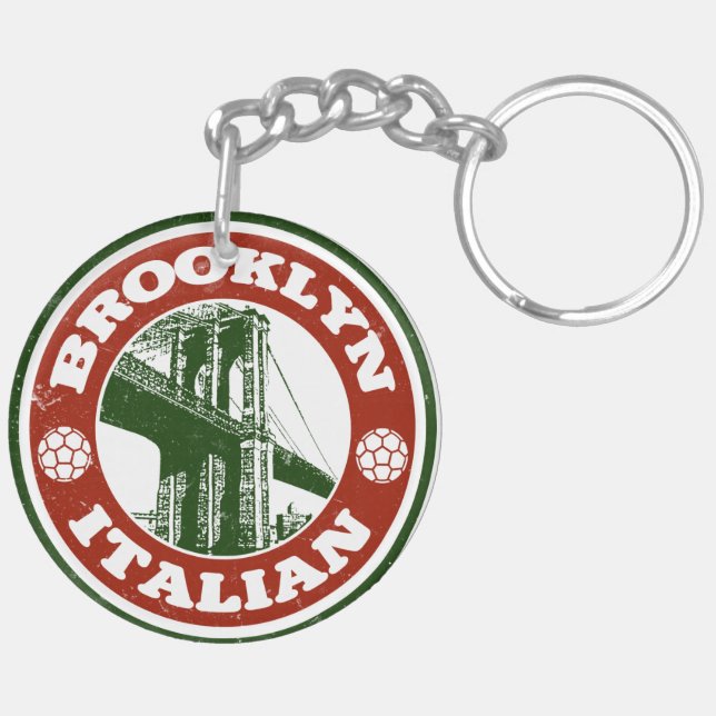 Porte-clefs Brooklyn Italien Américain (Dos gauche)