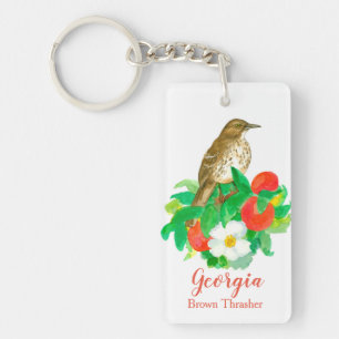 Porte-clefs Brown d'oiseaux Georgia Peaches
