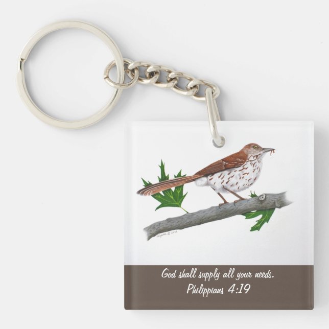 Porte-clefs Brown Thrasher Porte - clé inspiré (Devant)