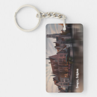 Porte-clefs Bruges Belgique vintage voyage porte - clé