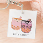 Porte-clefs Buble Tea Boba meilleur ami<br><div class="desc">Cette adorable bulle thé meilleur ami design est sûr d'apporter de la joie à votre visage de bonté! Trouvez des cadeaux correspondants dans ma boutique !</div>