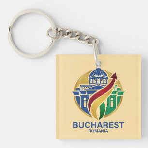 Porte-clefs Bucarest Roumanie Europe de l'Est