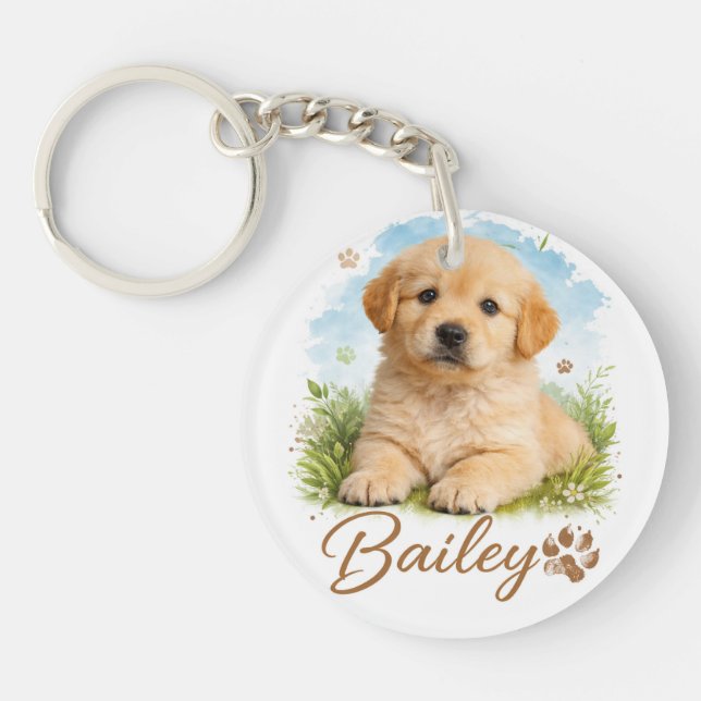Porte-clefs Buddy for Life Pet's Simple Modern Cool Typography (Devant)