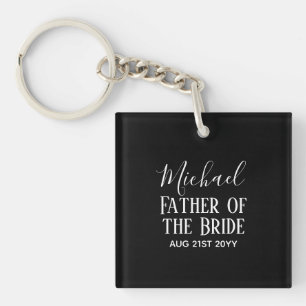 Porte-clefs BUDGET Bestman Groomsmen Cadeaux Noir Blanc