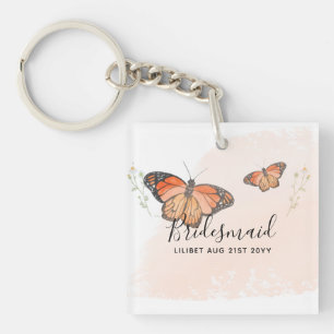 Porte-clefs BUDGET Bridesmaid Parti de mariage Dons BUTTERFLIT