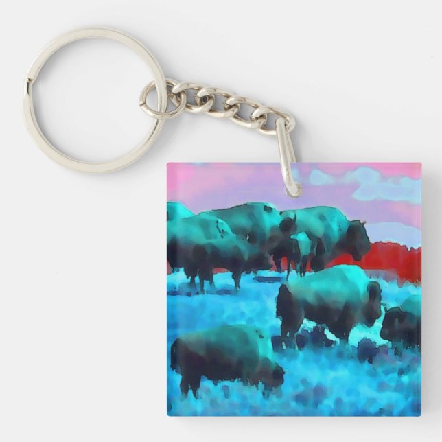 Porte-clefs Buffles (Devant)