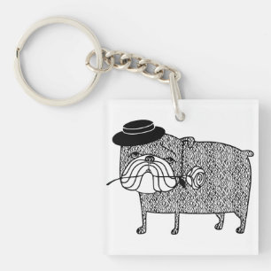 Porte-clefs Bulldog déçu : Romance triste