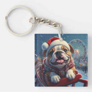 Porte-clefs Bulldog Roller Dessous de verre Noël