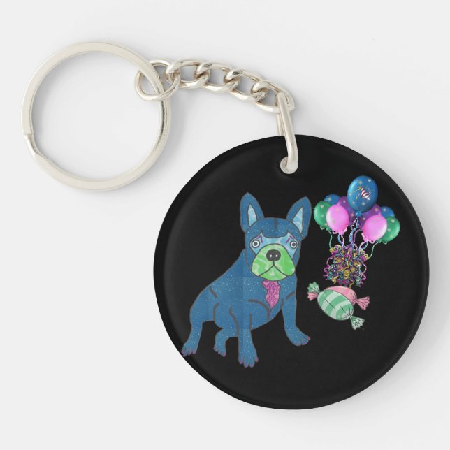 Porte-clefs Bulldogge Comic (Devant)