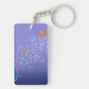 Porte-clefs Bulles dans les papillons
