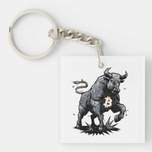 Porte-clefs Bullrun crypto bull bitcoin -Modifier le code Qr