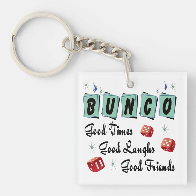 Porte-clefs Bunco Player Retro Dice Friend (Devant)