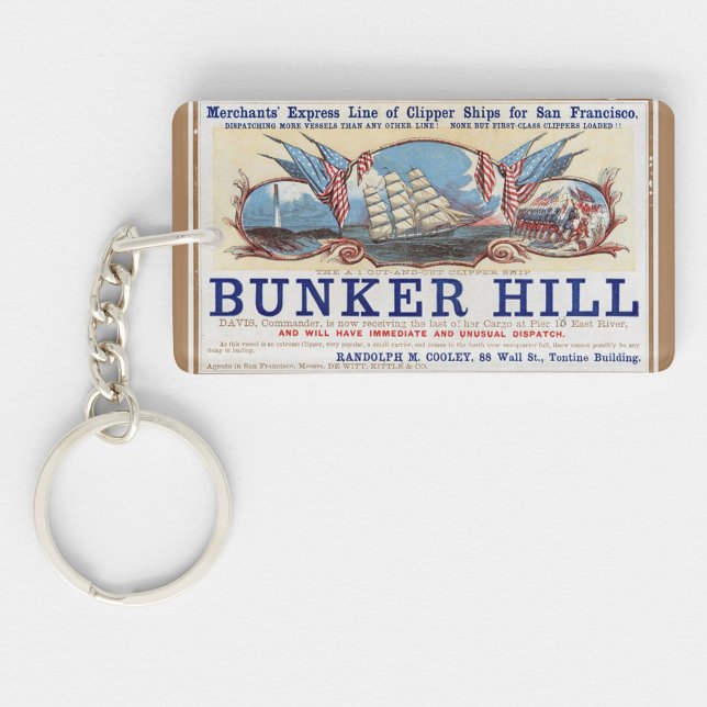 Porte-clefs Bunker Hill Clipper naviguant 1853 (Créateur téléchargé)