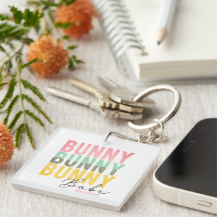 Porte-clefs Bunny Babe mignonne Fille moderne Pâques personnal