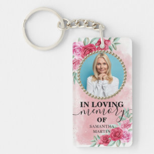 Porte-clefs Burgundy Blush Célébration de la vie Porte - clé c
