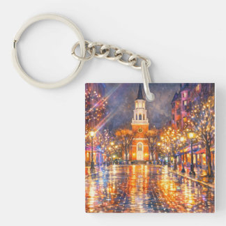 Porte-clefs Burlington Vermont Church Street Acrylic Keychain