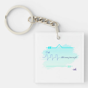 Porte-clefs C’est Débit Comme J’aime Ma Job! - Cadeau Inhalo
