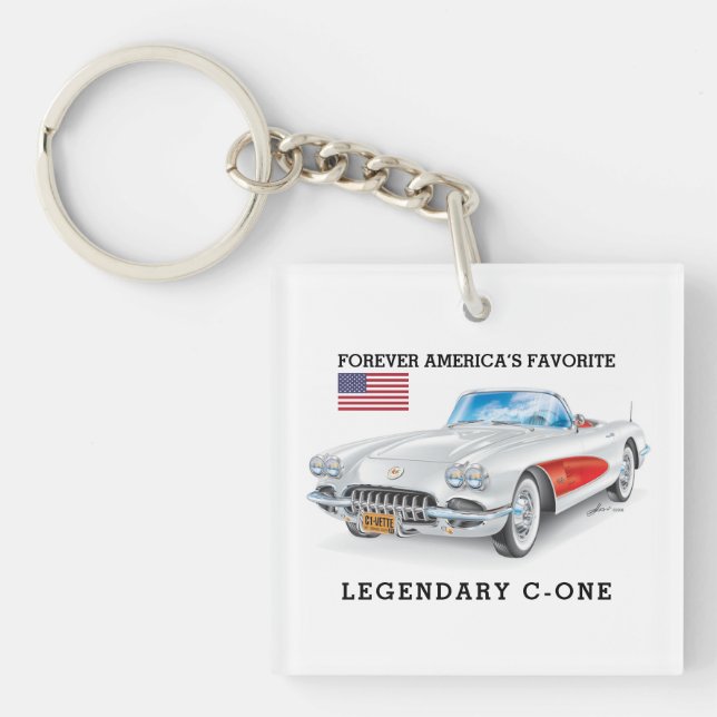 PORTE-CLEFS C-ONE AUTOMOBILE ART (Devant)