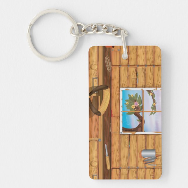 Porte-clefs Cabane de jardinage (Devant)