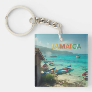 Porte-clefs cabane de pêche jamaïcaine