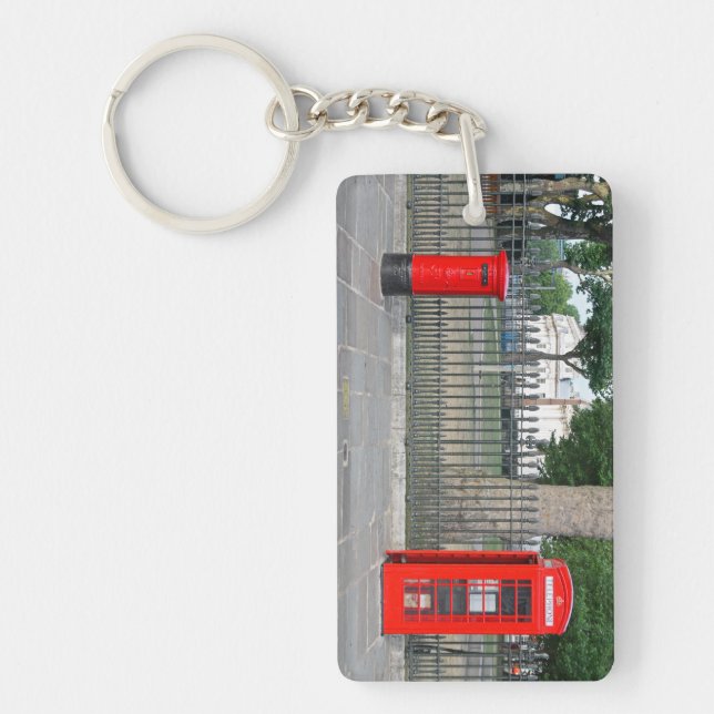 Porte-clefs Cabine téléphonique et boîte postale de Londres (Devant)