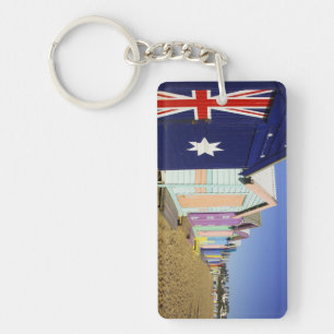 Porte-clefs Cabines de Bain, Plage de Middle Brighton, Port