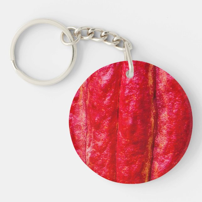 Porte-clefs cabosse rouge (Devant)